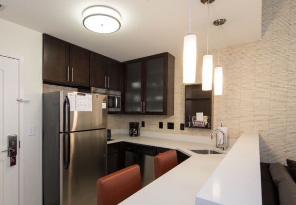 Marriott Courtyard and Residence Inn Dual-Brand Custom Kitchen Cabinetry and Counters