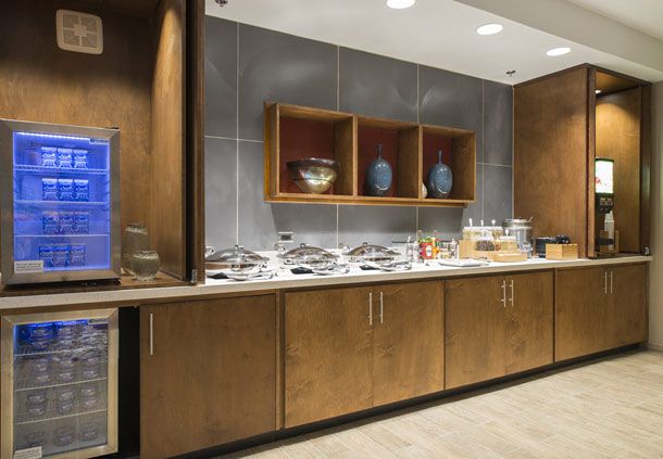 Springhill Suites Custom Breakfast Buffet Cabinetry and Counters