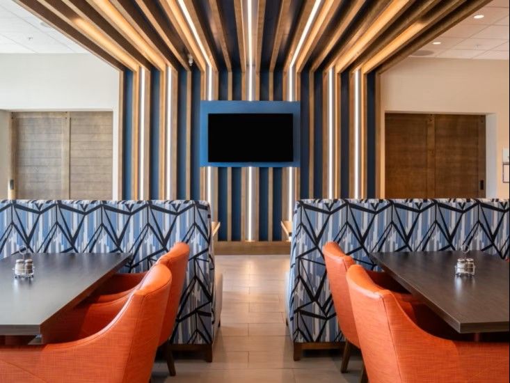 Holiday Inn Express Custom TV Wall Millwork