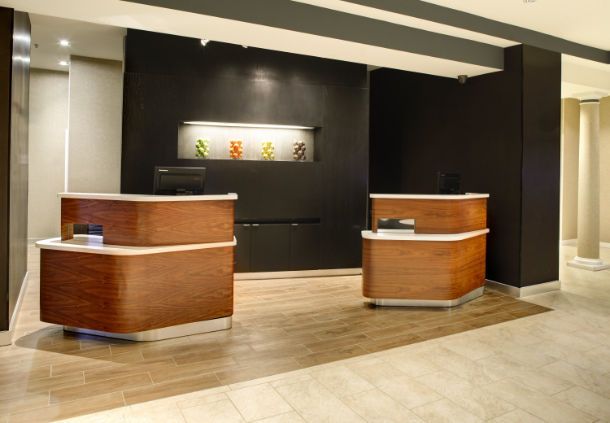 Courtyard by Marriott Front Desk Millwork and Counters