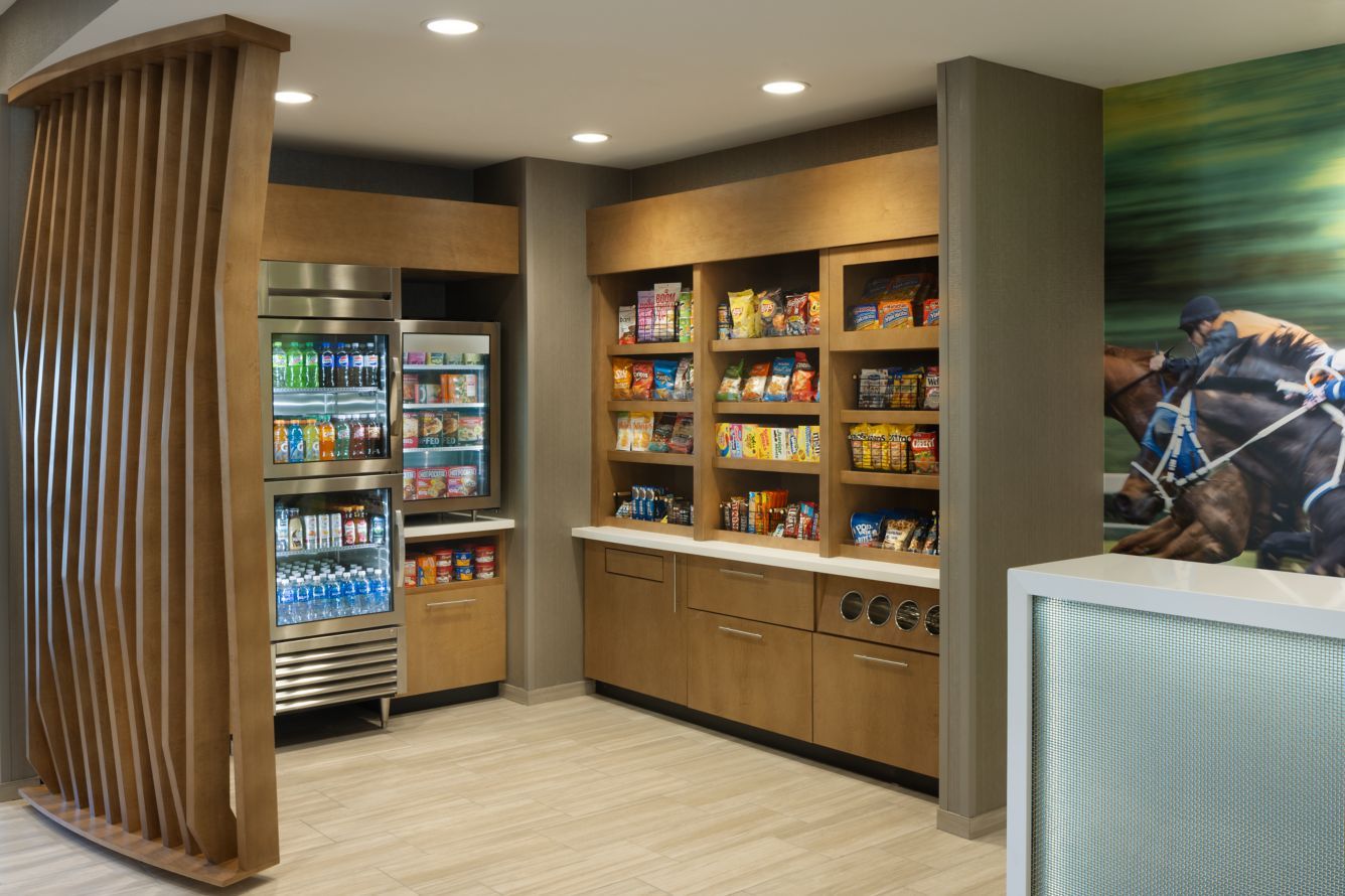 Springhill Suites by Marriott Custom Marketplace Millwork and Quartz