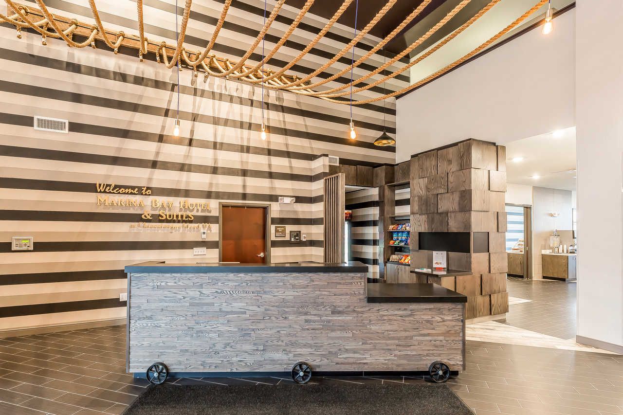 Marina Hotel Custom Registration Desk Millwork