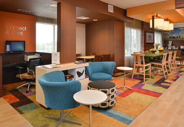 Fairfield Inn Lobby Seating Area Millwork