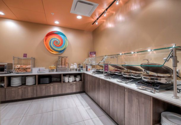 Residence Inn Custom Breakfast Buffet Cabinetry and Counters