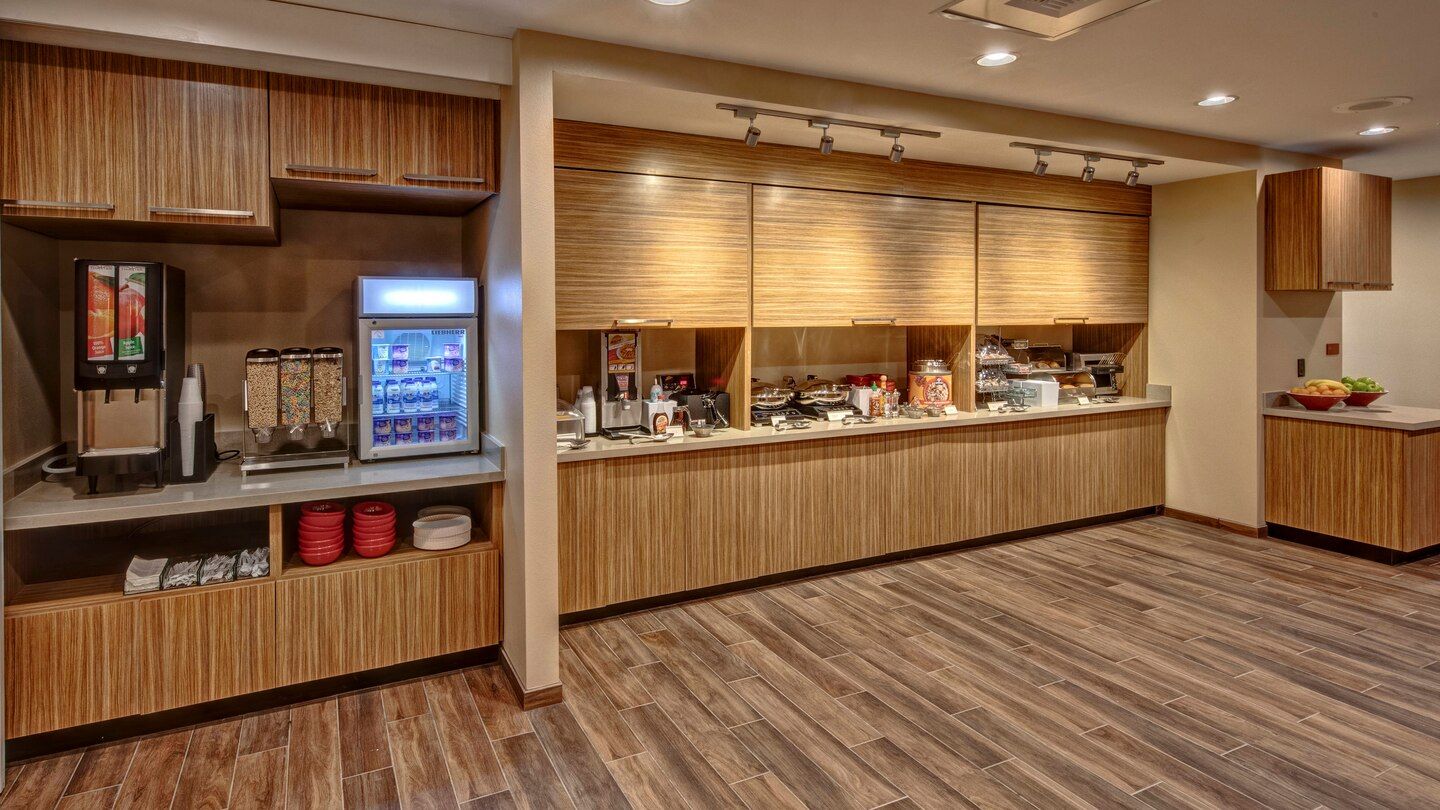 Marriott TownePlace Suites Breakfast Buffet Millwork and Counters