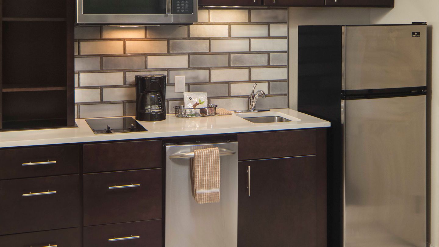 TownePlace Suites Kitchen Millwork and Quartz Countertops