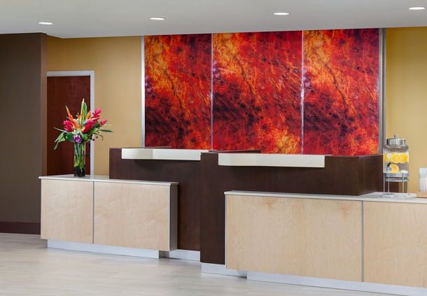 Marriott Fairfield Inn Lobby Millwork and Countertops