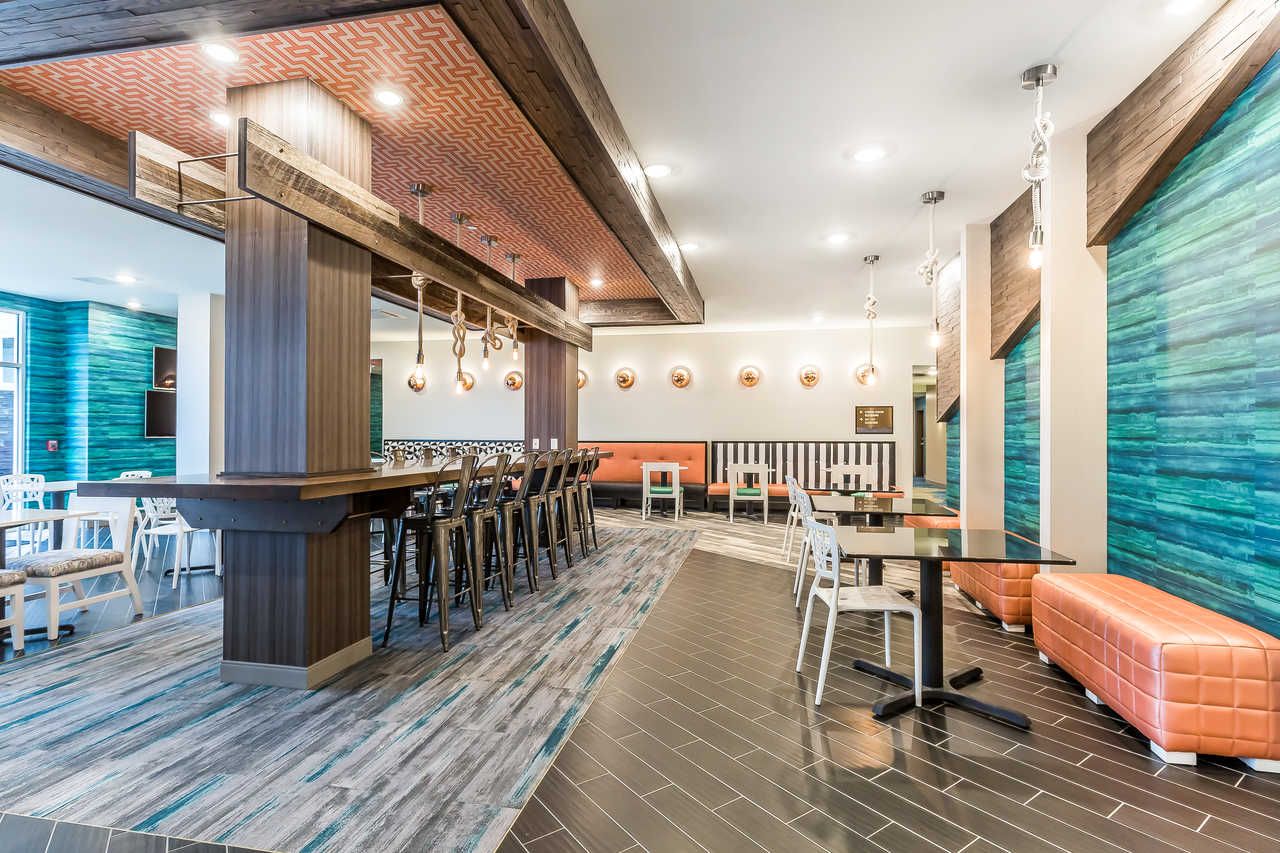 Marina Hotel Custom Bar Area Casework