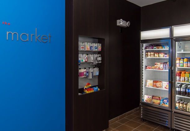 Marriott Courtyard and Residence Inn Dual-Brand Custom Marketplace Casework