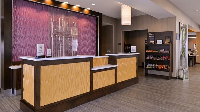 Hilton Garden Inn Custom Front Desk Millwork
