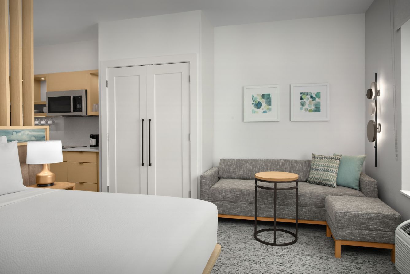 TownePlace Suites Custom Kitchen Millwork and Quartz