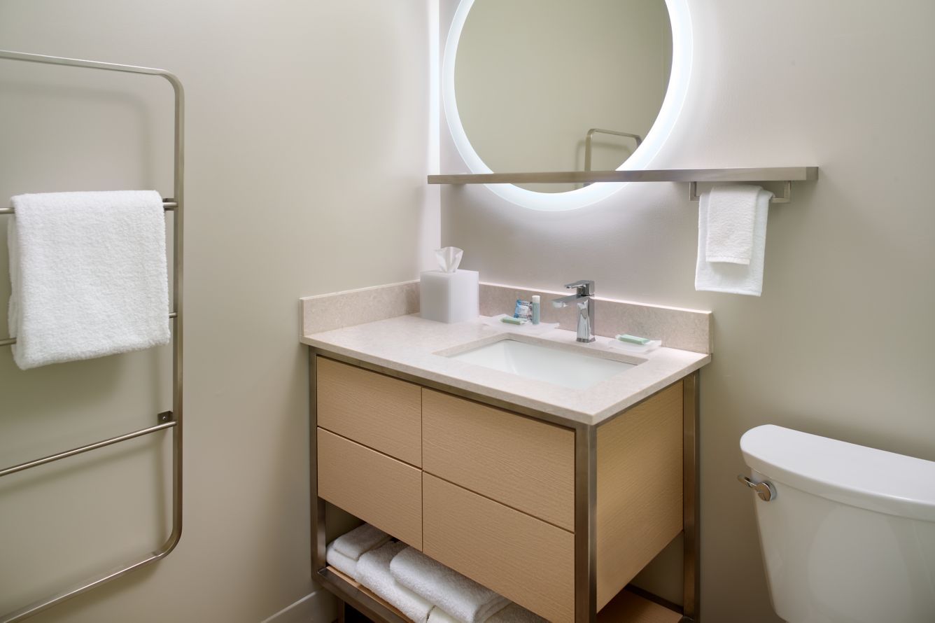 TownePlace Suites by Marriott Vanity Millwork and Quartz Countertops