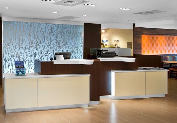 Courtyard Front Desk Millwork and Counters