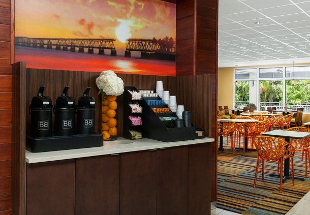 Marriott Fairfield Inn Custom Coffee Station Cabinetry
