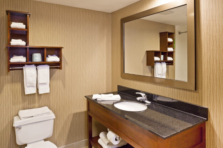Hamptons & Hilton Garden Inn Guest Bath Vanity Millwork and Counters