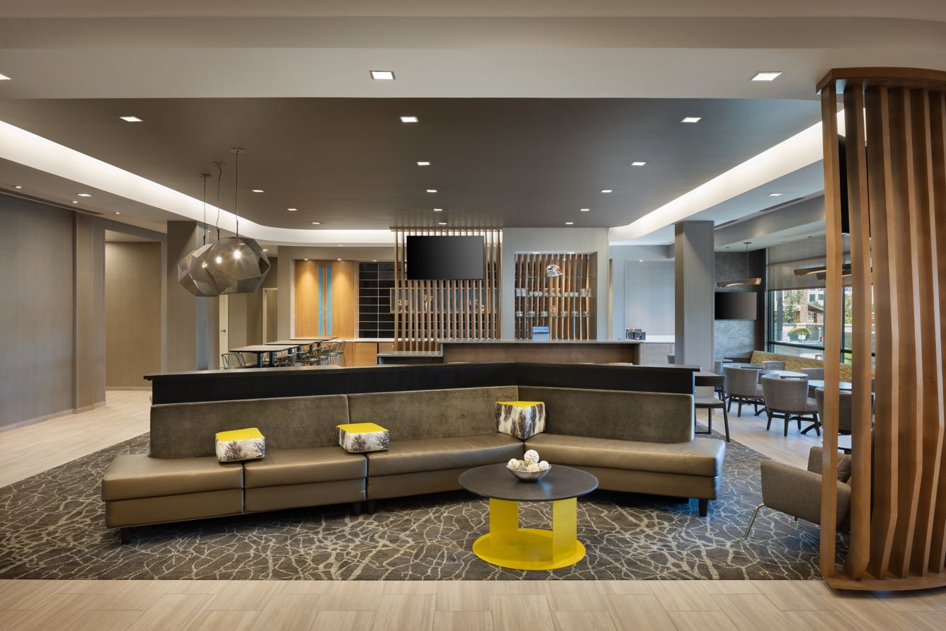 Springhill Suites by Marriott Public Area Custom Lobby Weave Wall