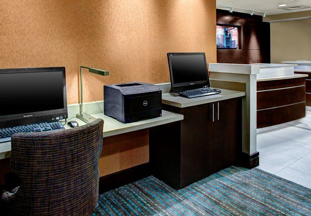 Residence Inn Custom Business Center Millwork and Quartz