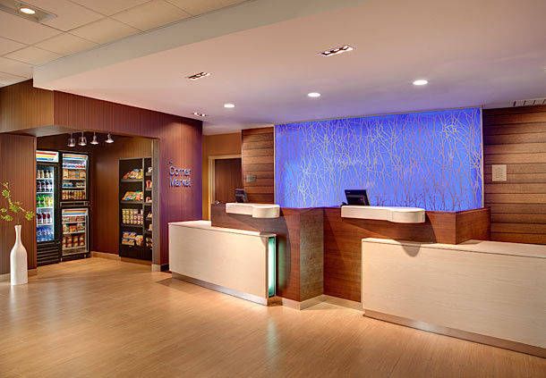 Fairfield Inn & Suites by Marriott Front Desk Millwork and Quartz