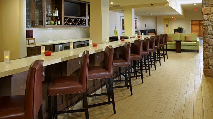 Hilton Garden Inn Custom Bar Millwork and Quartz Countertops