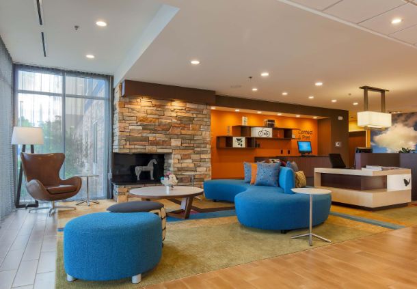 Fairfield Inn Custom Lobby Focal Wall