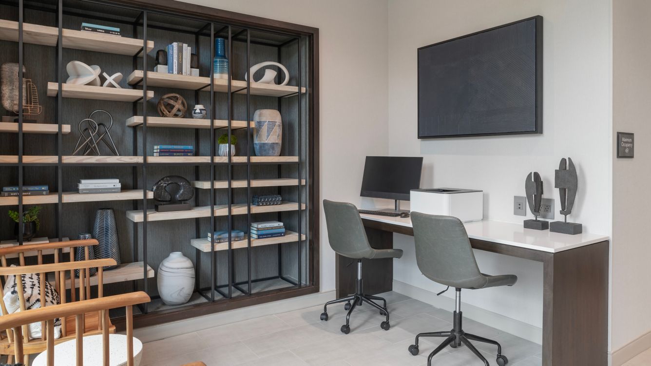 Residence Inn & Fairfield Inn Custom Business Center Quartz and Millwork