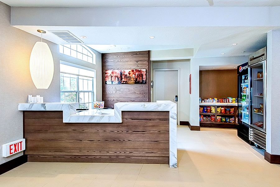 Hyatt House Front Desk and Market Millwork and Counters