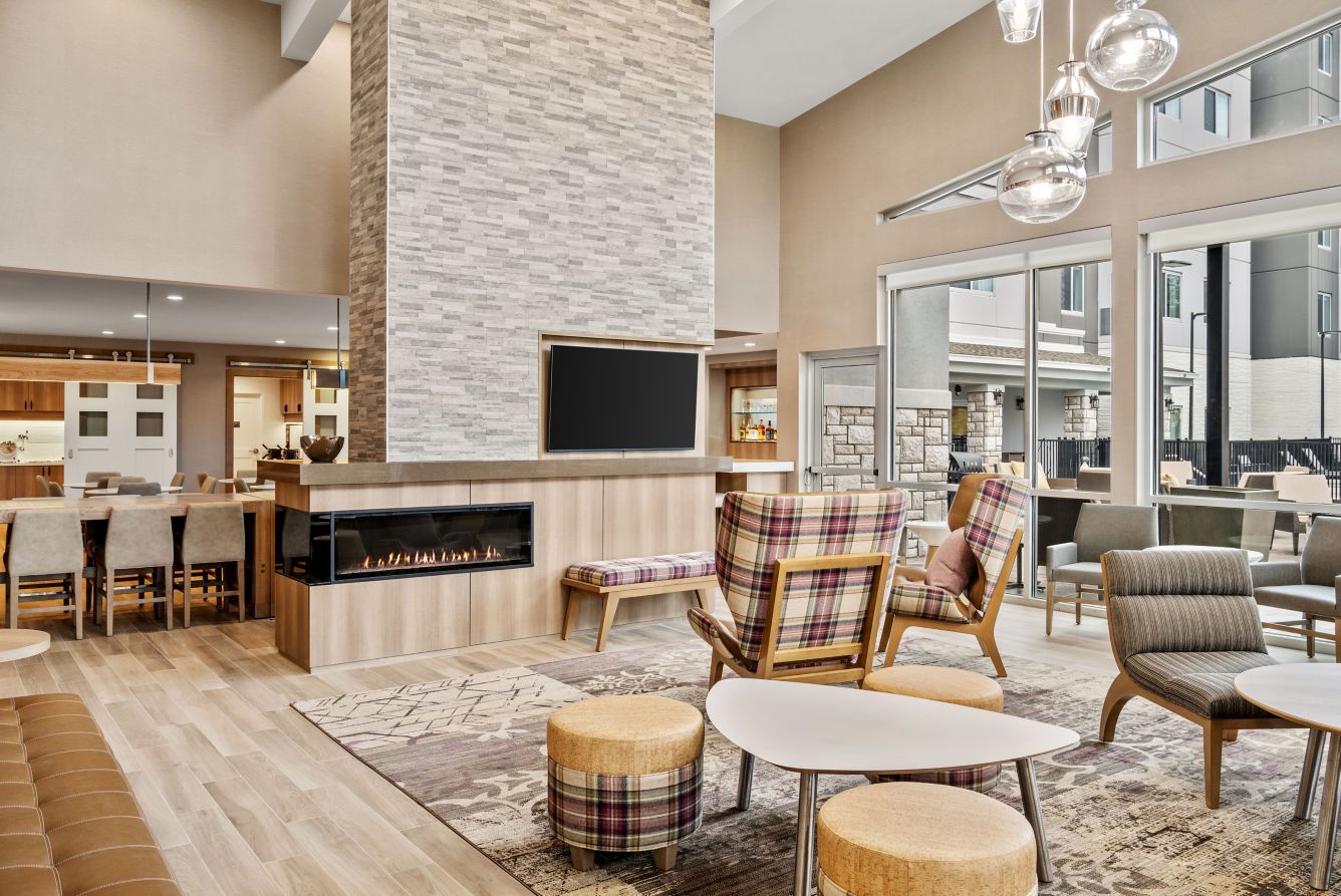 Residence Inn Custom Lobby Fireplace Millwork