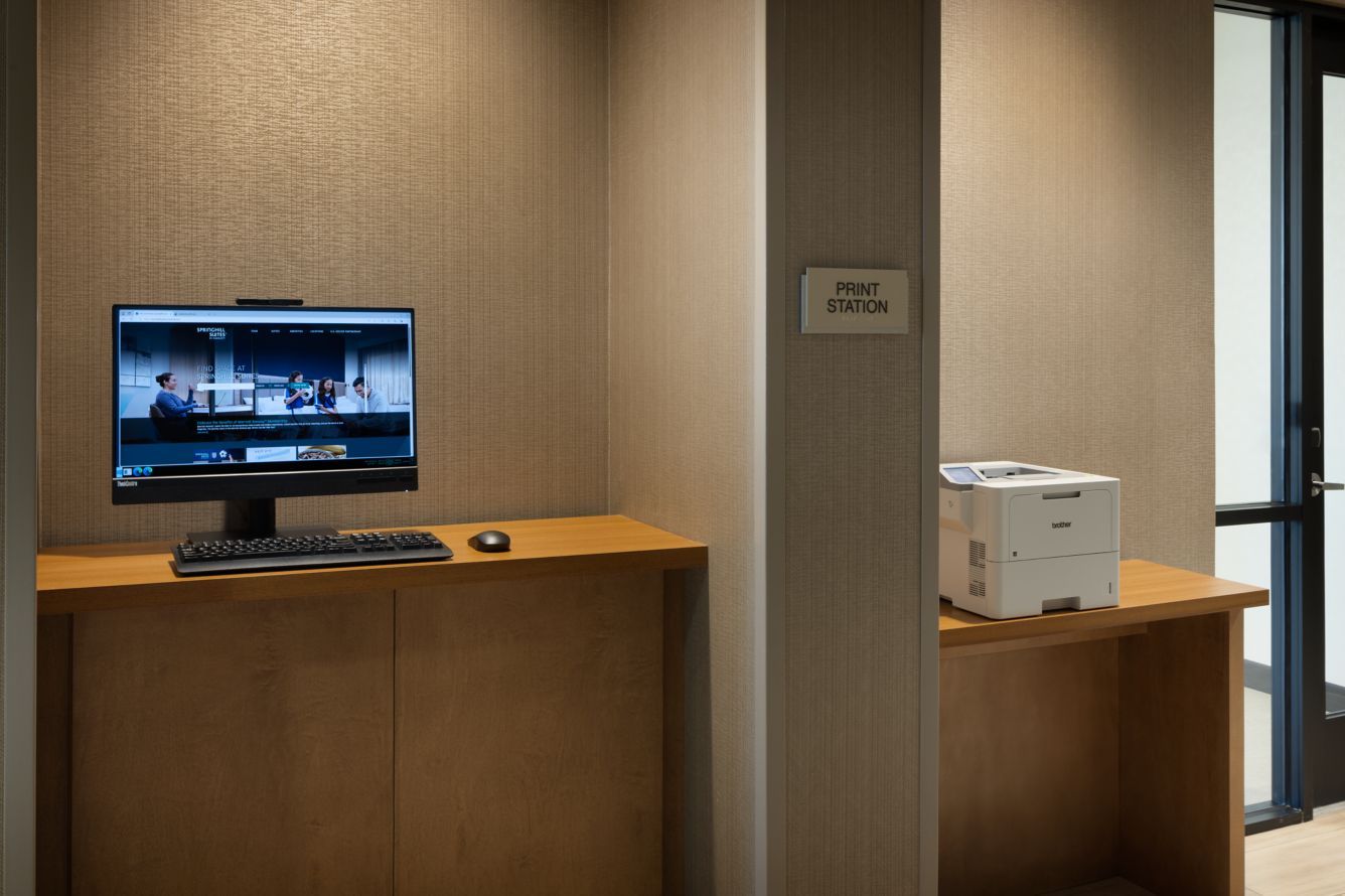 Springhill Suites by Marriott Custom QuickPrint Station Millwork