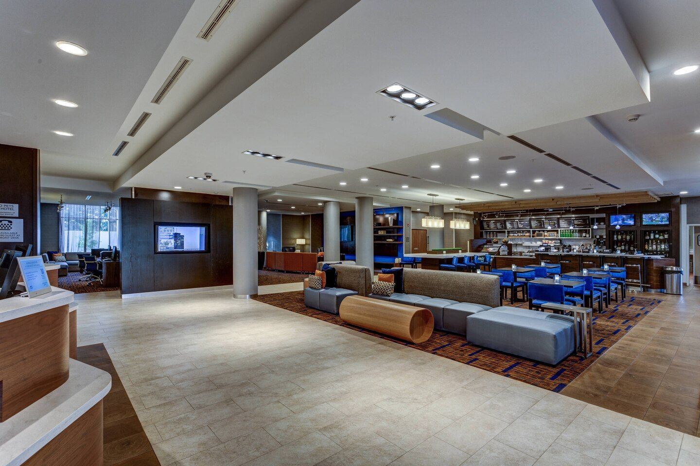 Courtyard by Marriott Lobby Millwork