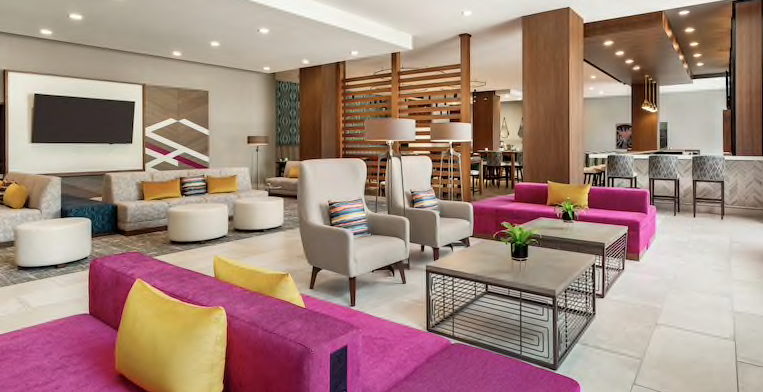 Hilton Garden Inn Custom Lobby Millwork