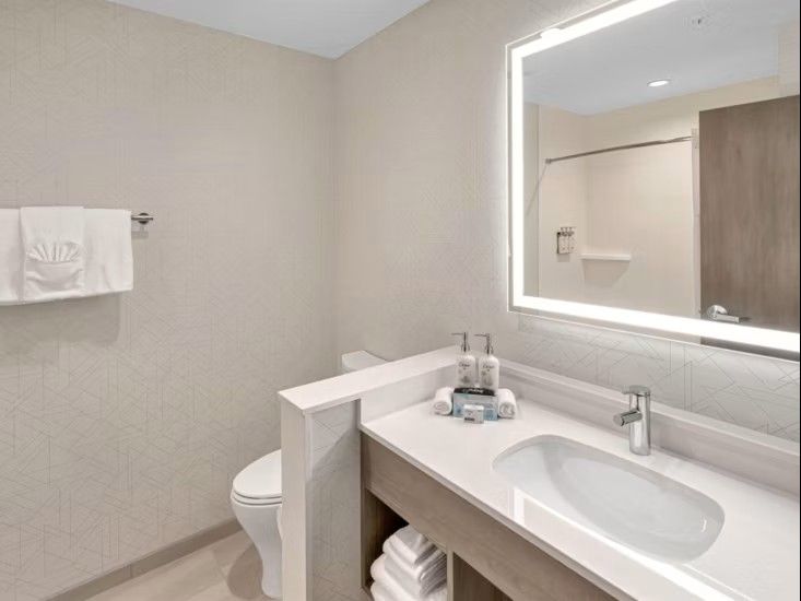 Holiday Inn Express Custom Quartz Top Vanity and Cabinet Millwork