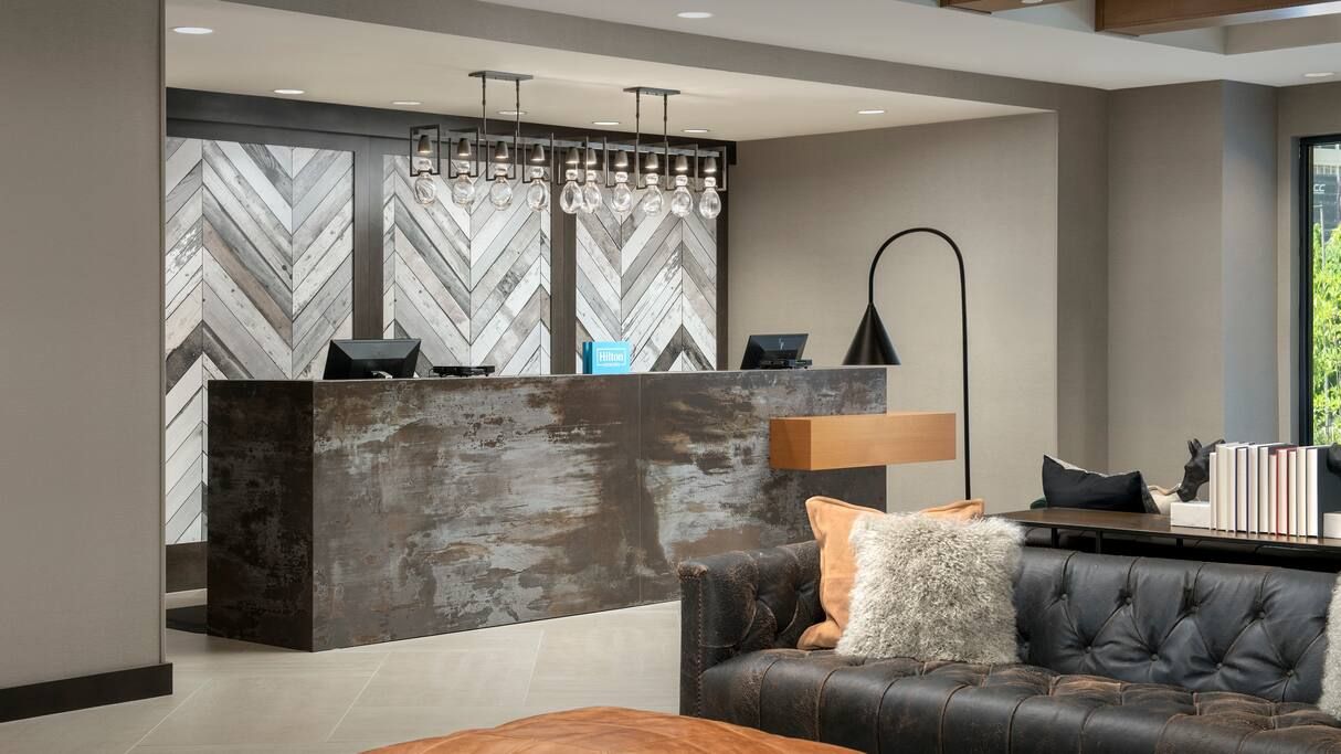 Homewood Suites by Hilton Front Desk Millwork and Quartz Countertops