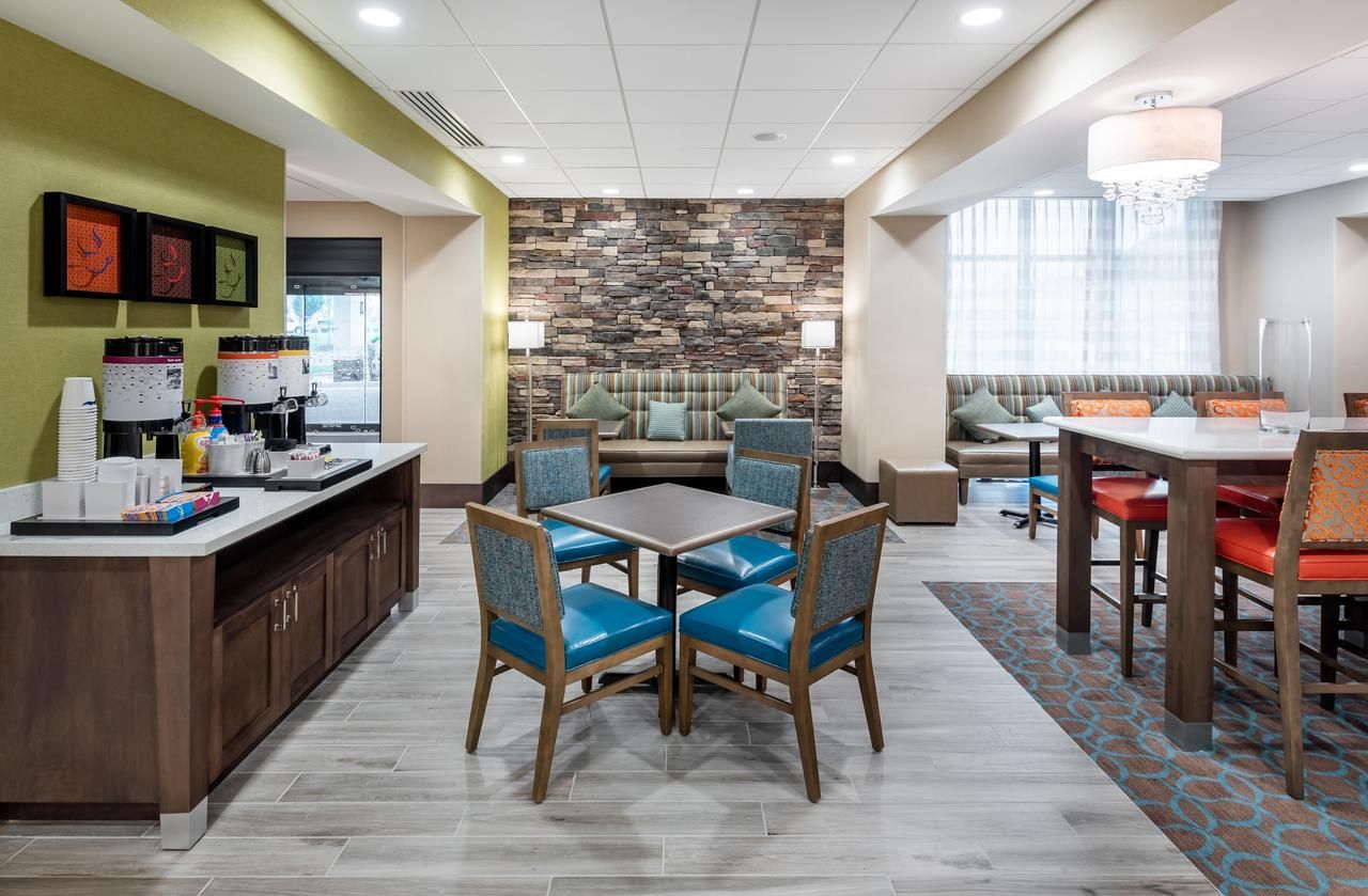 Hampton Inn Custom Coffee Area Millwork and Countertops