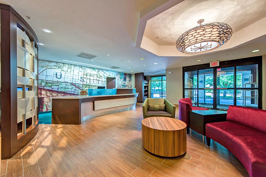Springhill Suites Lobby Millwork and Counters