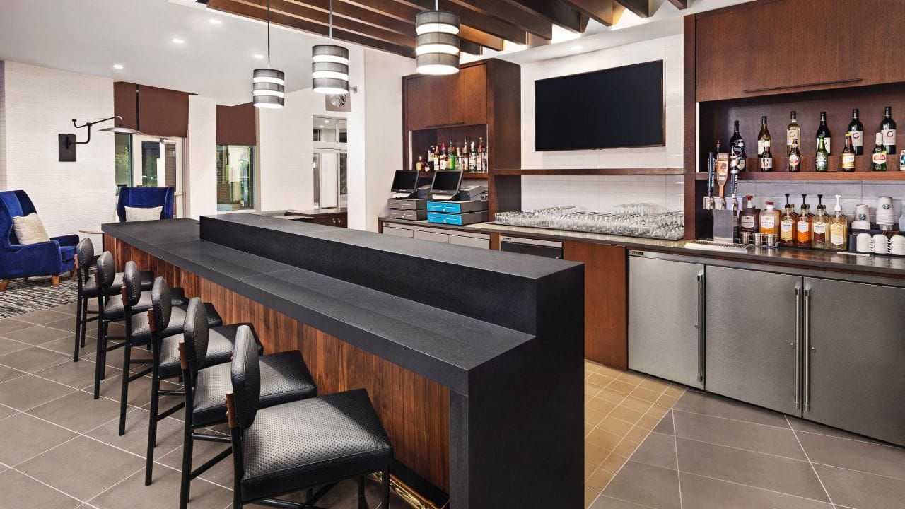 Hyatt Place Custom Bar Area Millwork