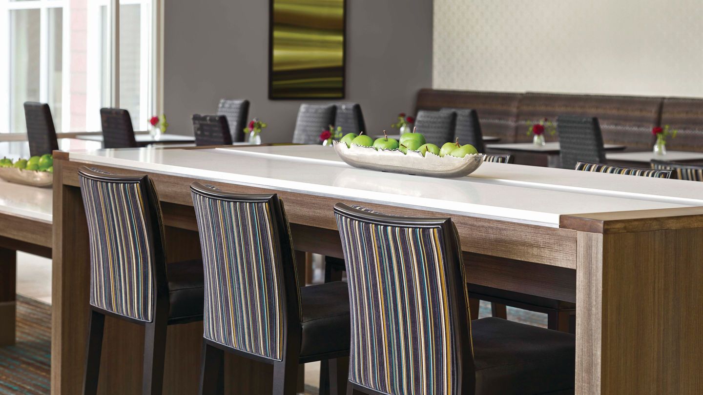 Residence Inn AC Marriott Communal Table Millwork and Countertops