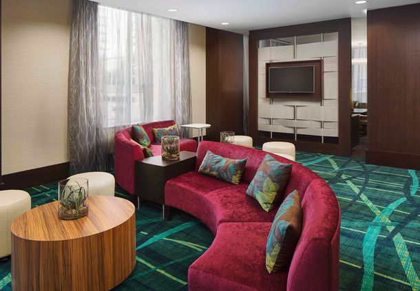 Springhill Suites Custom Millwork Focal TV Wall