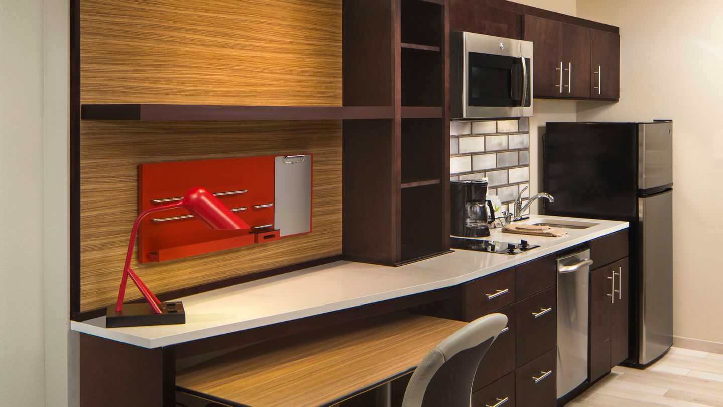 TownePlace Suites Kitchen Millwork and Quartz