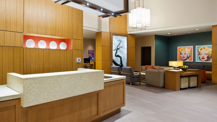 Hyatt Place Custom Front Desk Millwork