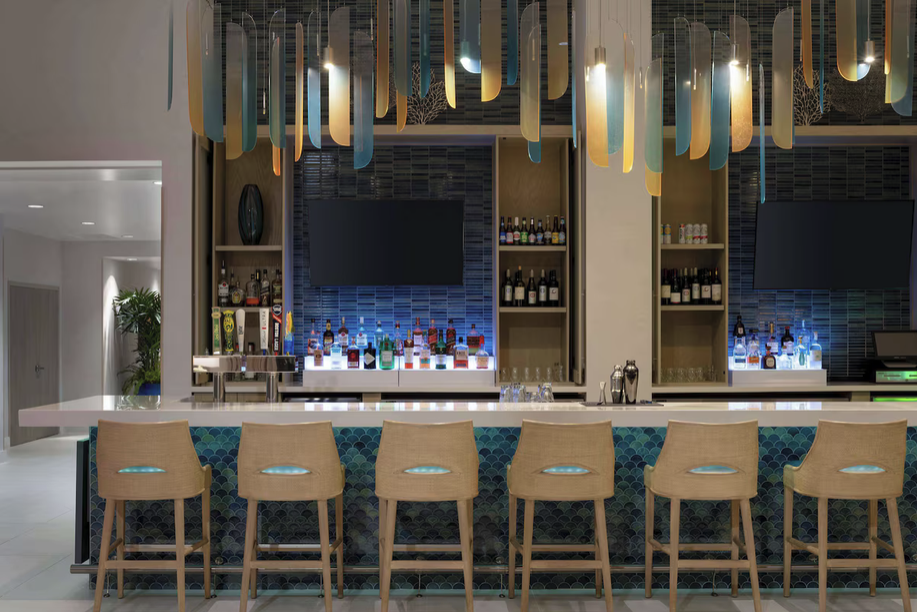 Hyatt Place Custom Bar Millwork and Quartz Countertops