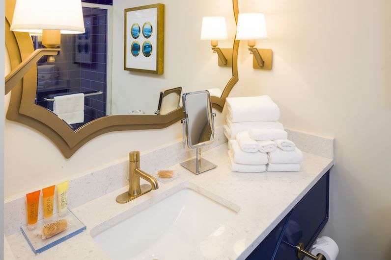 Hotel 1620 Custom Bathroom Vanity Millwork and Countertops