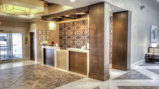 Hilton Doubletree Front Desk Millwork and Countertops