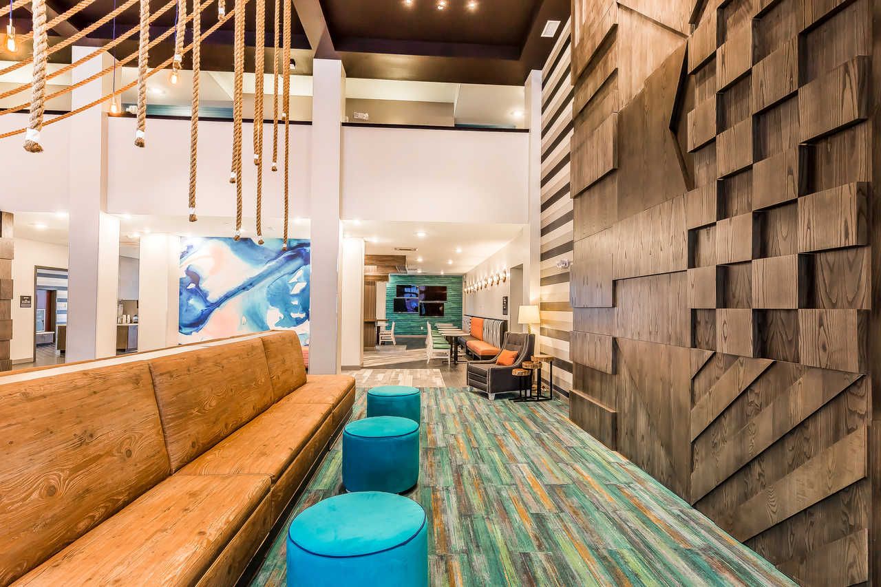 Marina Hotel Custom Millwork Wall