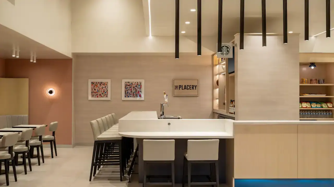 Hyatt Place Custom Bar Area Millwork and Countertops