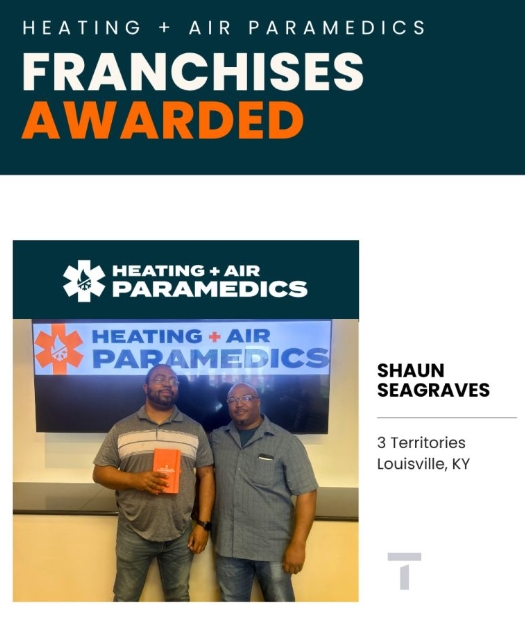 Shaun Seagraves owner of 3 Heating + Air Paramedics franchise in Louisville, KY