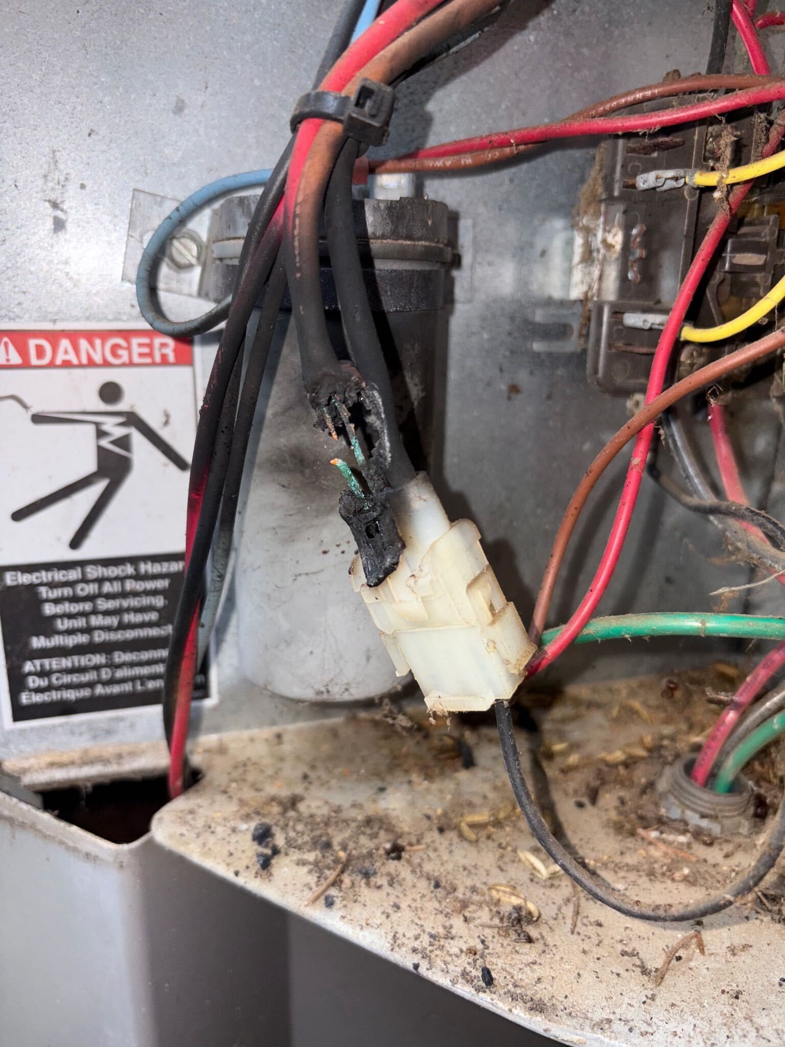 a damaged hvac unit by lightning in lancaster pa