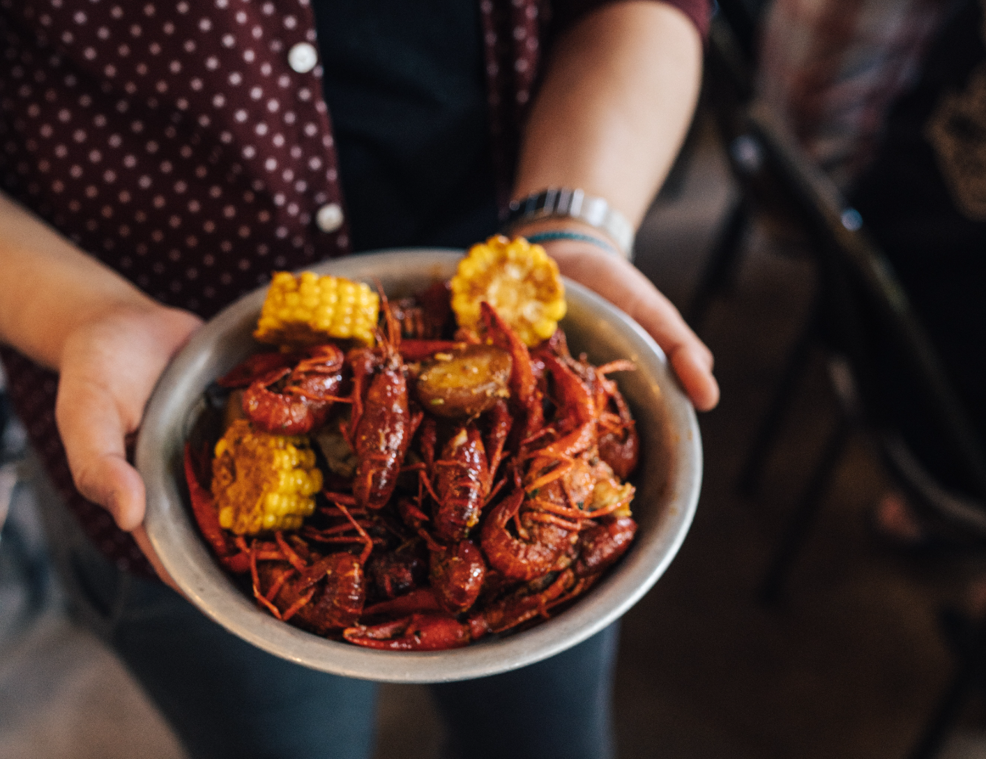 Boiled Crawfish In New Orleans