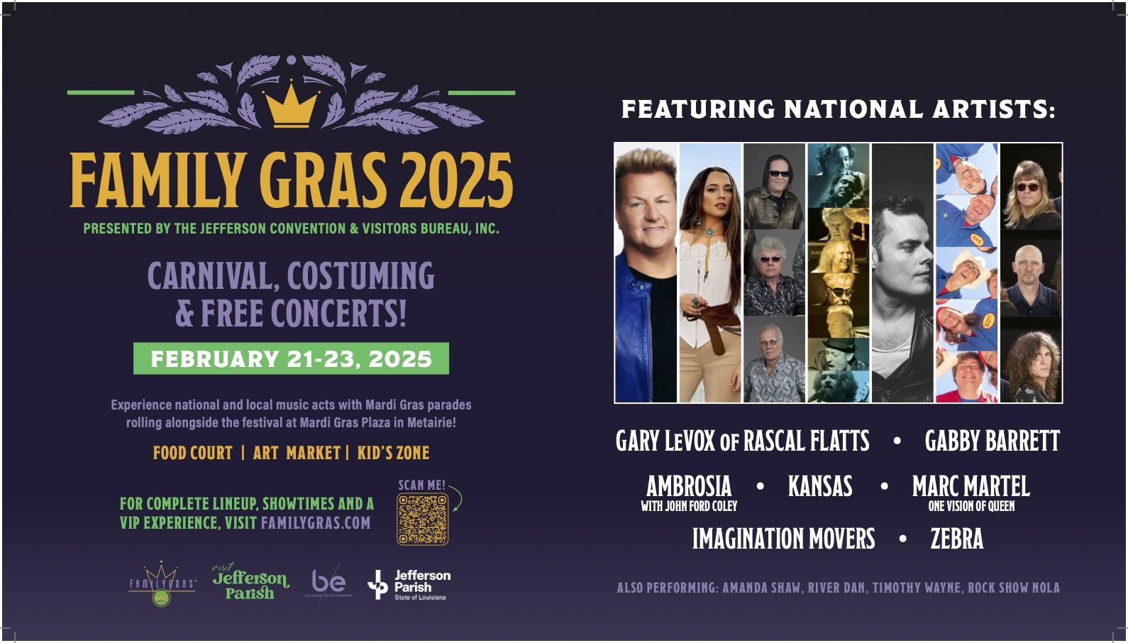 Family Gras 2025 Musical Lineup Has Been Announced Where Y'at New Orleans