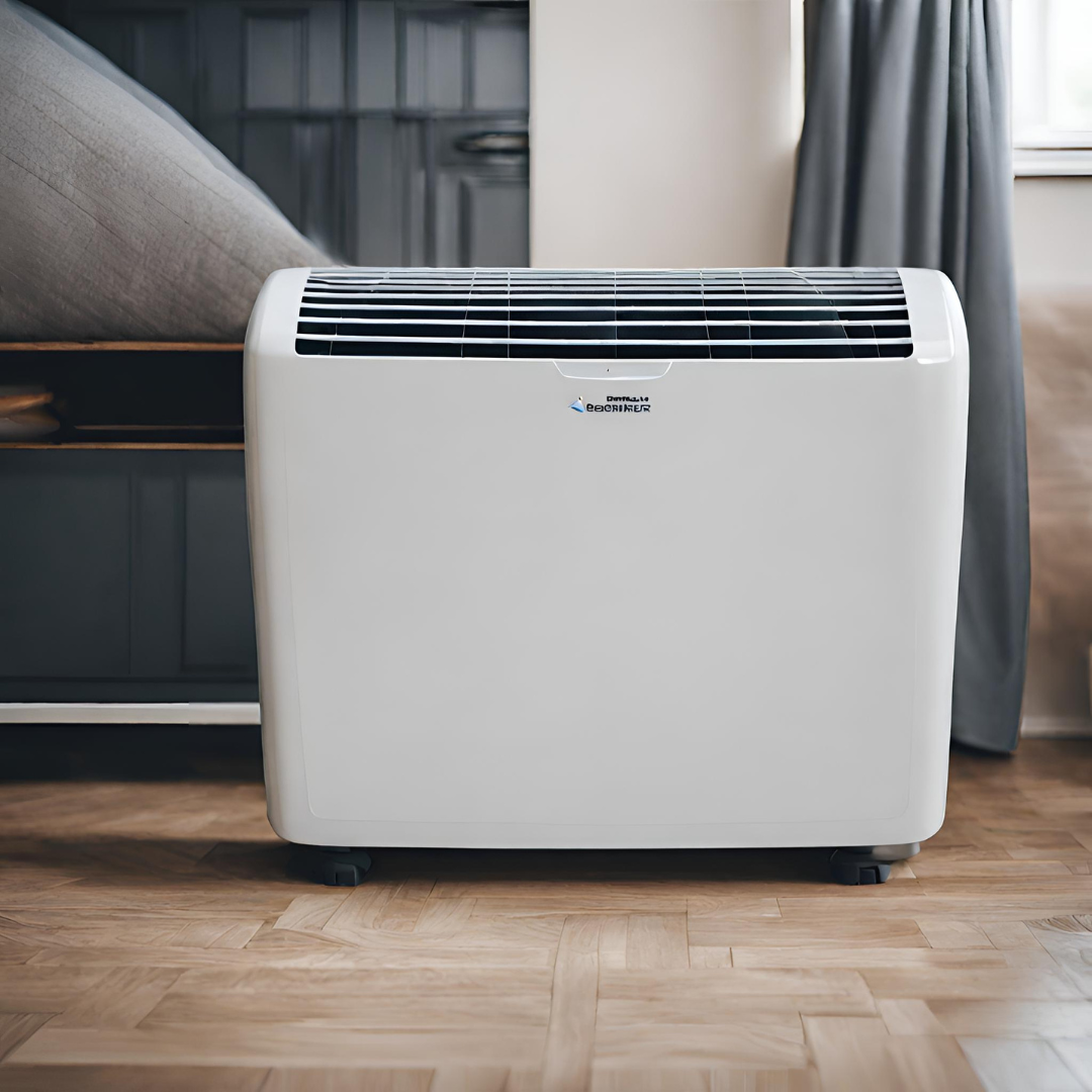 AI image of a dehumidifier to combat dust mites in a home