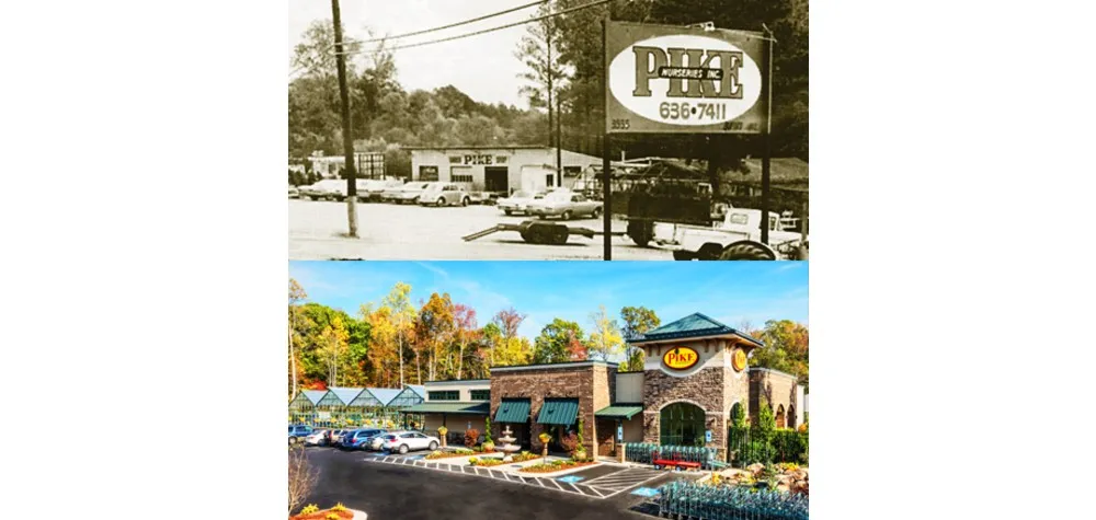 old and new stores